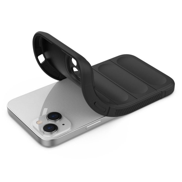 iPhone 14 Plus lankstus šarvuotas dangtelis juodas