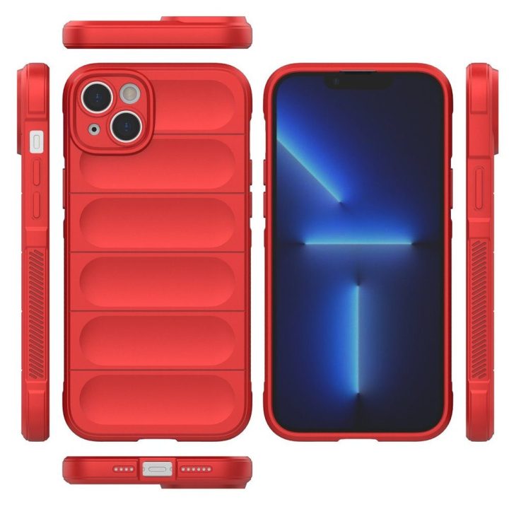 iPhone 14 Plus lankstus šarvuotas dangtelis raudonas