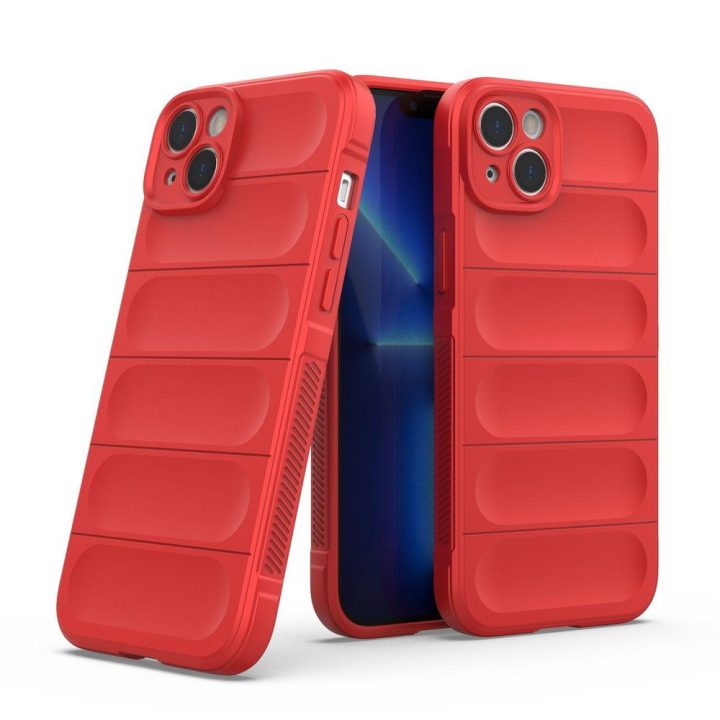 iPhone 14 Plus lankstus šarvuotas dangtelis raudonas