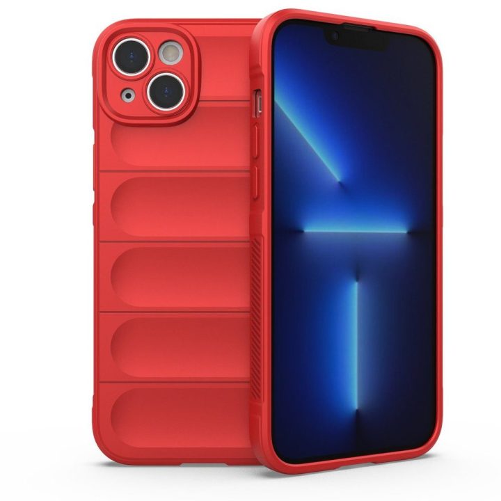 iPhone 14 Plus lankstus šarvuotas dangtelis raudonas