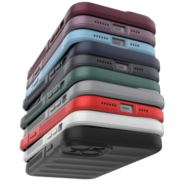 iPhone 14 Plus lankstus šarvuotas dangtelis raudonas