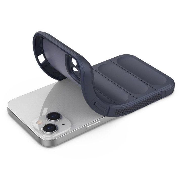 skirtas iPhone 14 Plus lankstus šarvuotas tamsiai mėlynas dangtelis