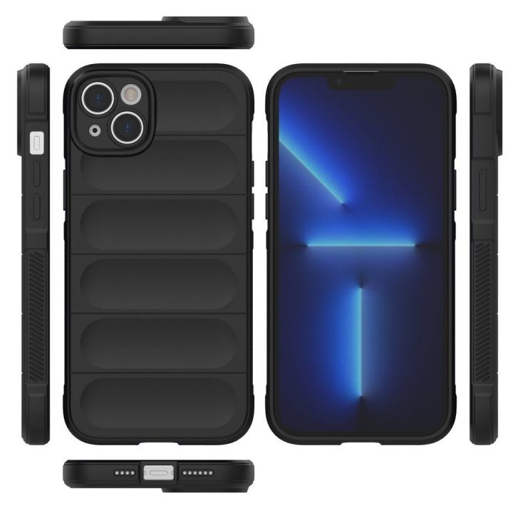 skirtas iPhone 14 Plus lankstus šarvuotas tamsiai mėlynas dangtelis