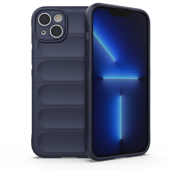 skirtas iPhone 14 Plus lankstus šarvuotas tamsiai mėlynas dangtelis