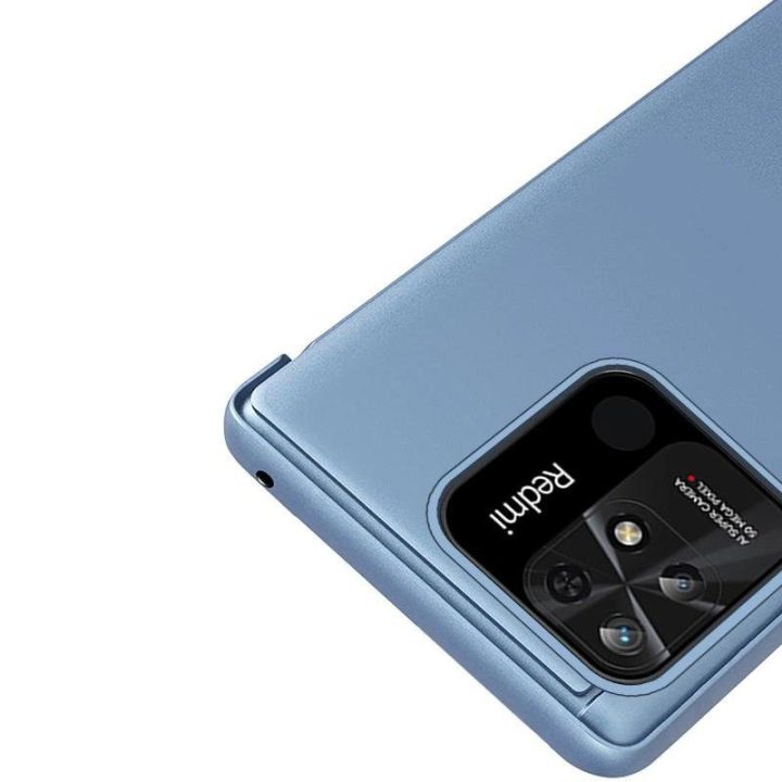 Clear View“ dėklo dangtelis, skirtas Xiaomi Redmi 10C“, su rožiniu atvartu