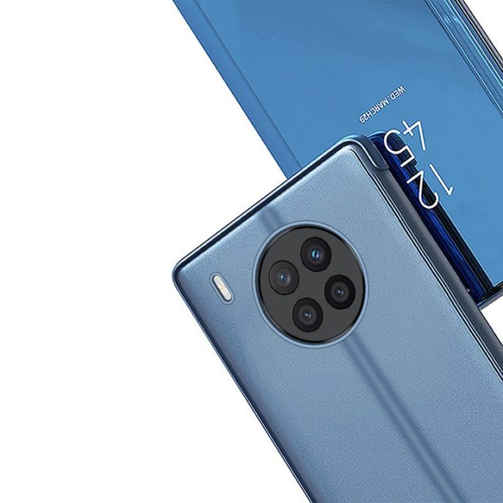 Clear View“ dėklo dangtelis, skirtas Huawei nova 8i“, su juodu atvartu