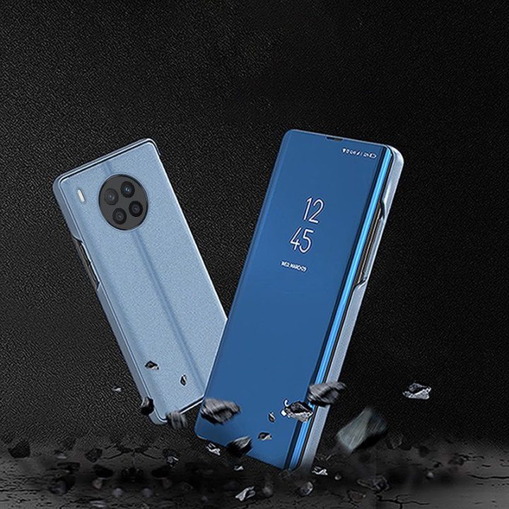 Clear View“ dėklo dangtelis, skirtas Huawei nova 8i“, su juodu atvartu