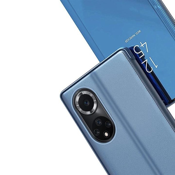 Clear View Case“ dėklas, skirtas Huawei nova 9, juodas atverčiamas dangtelis