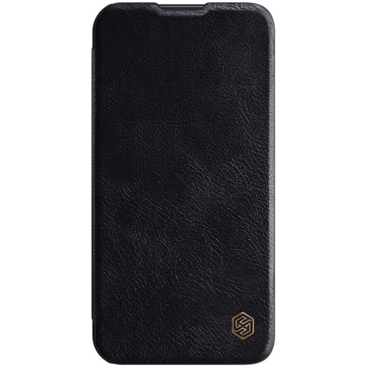 Nillkin Qin Pro odinis dėklas iPhone 14 Plus 6.7 2022 juodas