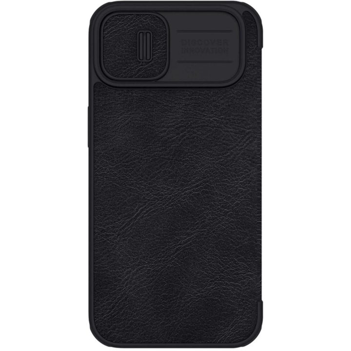 Nillkin Qin Pro odinis dėklas iPhone 14 Plus 6.7 2022 juodas