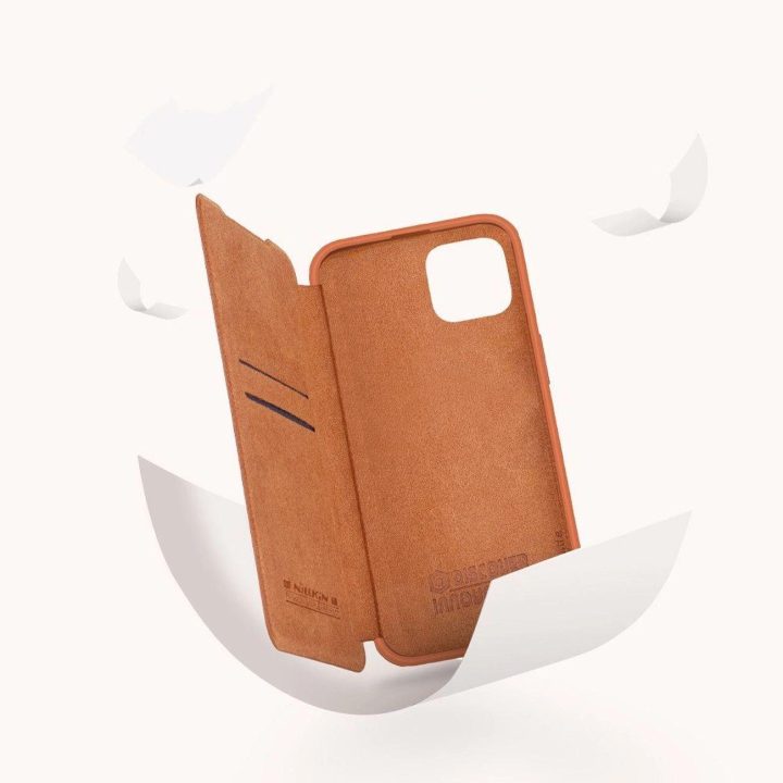 Nillkin Qin Pro odinis dėklas iPhone 14 Plus 6.7 2022 juodas