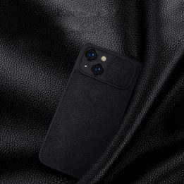 Nillkin Qin Pro odinis dėklas iPhone 14 Plus 6.7 2022 Brown