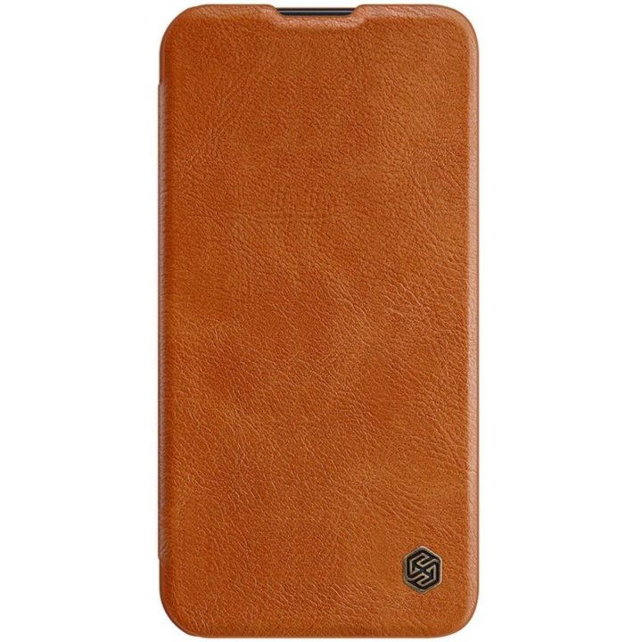 Nillkin Qin Pro odinis dėklas iPhone 14 Plus 6.7 2022 Brown