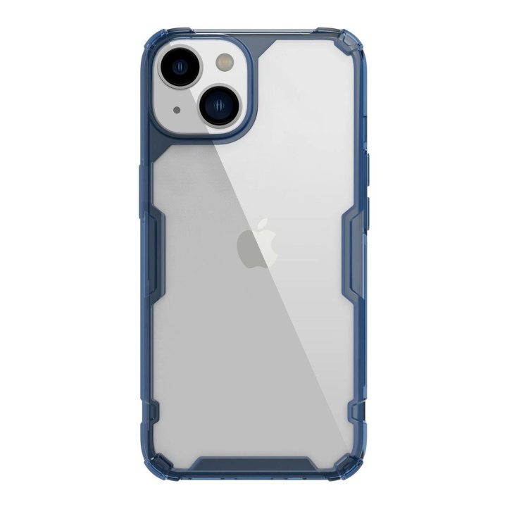 Nillkin Nature Pro dėklas iPhone 14 Plus šarvuotas dėklo dangtelis mėlynas
