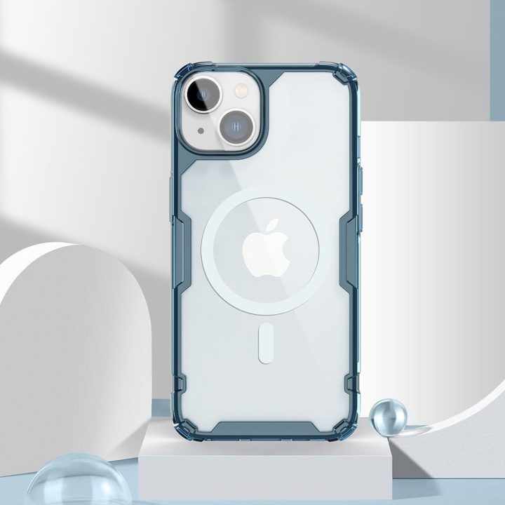 Nillkin Nature Pro magnetinis dėklas, skirtas iPhone 14 Plus magnetiniam MagSafe skaidriam dėklui