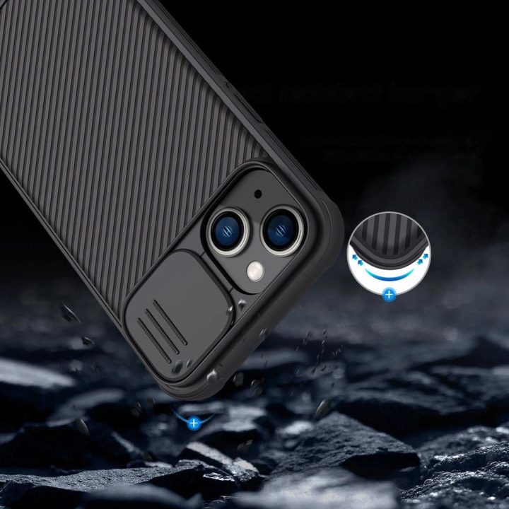 Nillkin CamShield Pro Case (PC ir TPU) iPhone 14 Plus 6.7 2022 Black