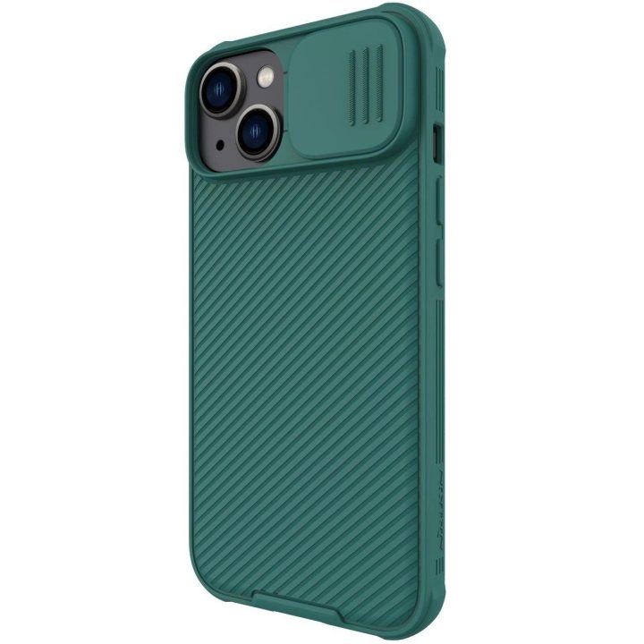 Nillkin CamShield Pro dėklas (kompiuteris ir TPU) iPhone 14 Plus 6.7 2022 Deep Green