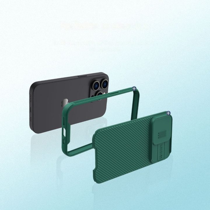 Nillkin CamShield Pro dėklas iPhone 14 Pro Max 6.7 2022 Blue