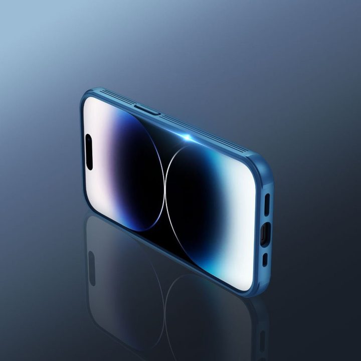 Nillkin CamShield Pro dėklas iPhone 14 Pro Max 6.7 2022 Blue