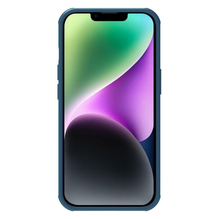 Nillkin Super Frosted Shield Pro magnetinis dėklas iPhone 14 Plus 6.7 2022 Blue
