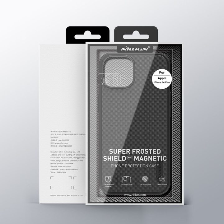 Nillkin Super Frosted Shield Pro magnetinis dėklas iPhone 14 Plus 6.7 2022 Blue