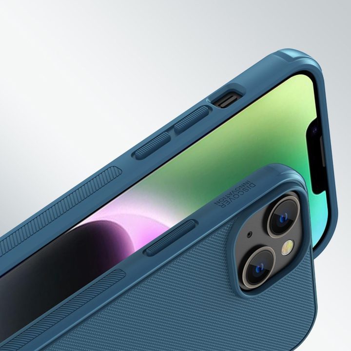Nillkin Super Frosted Shield Pro magnetinis dėklas iPhone 14 Plus 6.7 2022 Blue