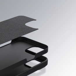 Nillkin CamShield Silky Silicone Case iPhone 14 Plus dangtelis su fotoaparato dangteliu juodas