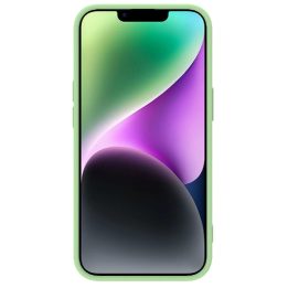 Nillkin CamShield Silky Silicone Case iPhone 14 Plus dangtelis su fotoaparato dangteliu žalias