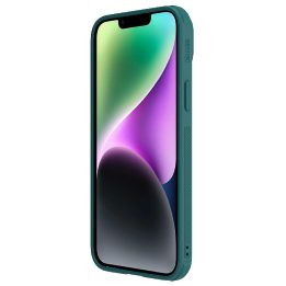 Nillkin CamShield Leather S Case iPhone 14 Plus dangtelis su fotoaparato dangteliu žalias