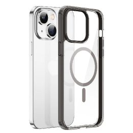 Clin2 dėklas iPhone 14 Plus magnetinis dangtelis MagSafe pilka
