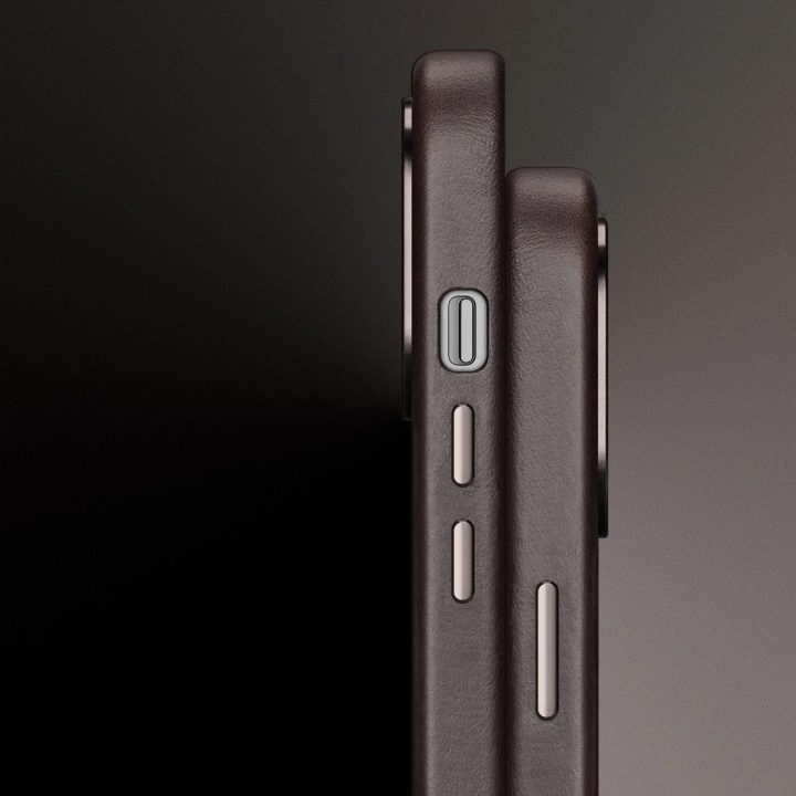 iPhone 14 Plus odiniam dėklui (suderinamas su MagSafe) tamsiai rudas