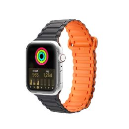 Dirželis (Armor Version) Apple Watch SE dirželis, 9, 8, 7, 6, 5, 4, 3, 2, 1 (41, 40, 38 mm) silikoninės magnetinės juostos apyra
