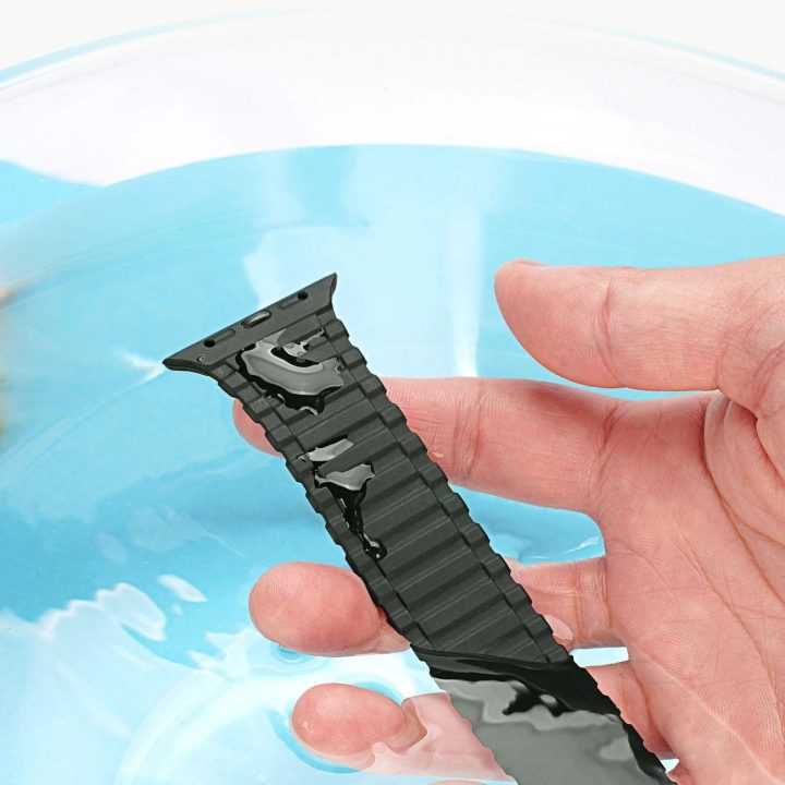 Dirželis (Armor Version) dirželis Apple Watch Ultra, SE, 9, 8, 7, 6, 5, 4, 3, 2, 1 (49, 45, 44, 42 mm) silikoninis magnetinis di