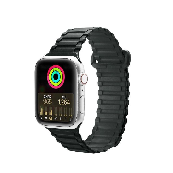 Dirželis (Armor Version) dirželis Apple Watch Ultra, SE, 9, 8, 7, 6, 5, 4, 3, 2, 1 (49, 45, 44, 42 mm) silikoninis magnetinis di