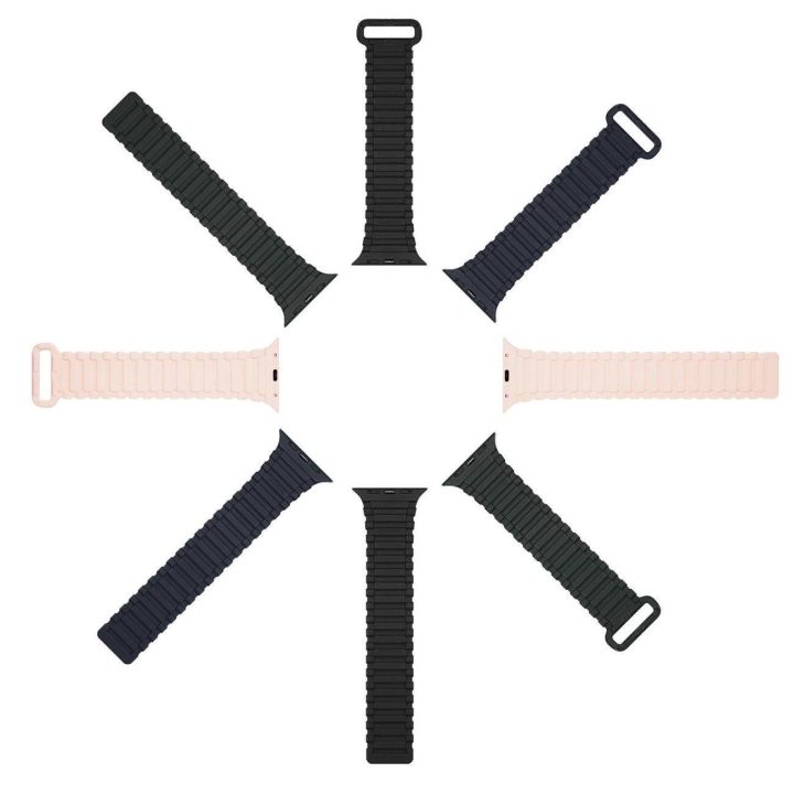 Dirželis (Armor Version) dirželis Apple Watch Ultra, SE, 9, 8, 7, 6, 5, 4, 3, 2, 1 (49, 45, 44, 42 mm) silikoninis magnetinis di