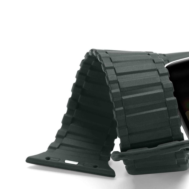 Dirželis (Armor Version) dirželis Apple Watch Ultra, SE, 9, 8, 7, 6, 5, 4, 3, 2, 1 (49, 45, 44, 42 mm) silikoninis magnetinis di