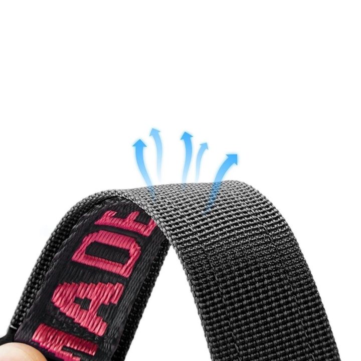 Dirželis (lauko versija) Apple Watch Ultra Strap, SE, 9, 8, 7, 6, 5, 4, 3, 2, 1 (49, 45, 44, 42 mm) Nailono apyrankė, juoda ir r