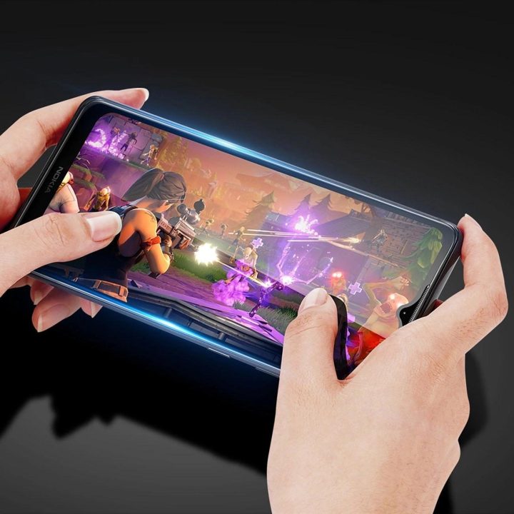 10D grūdintas stiklas, skirtas Nokia G11 Plus 9H su juodu rėmeliu