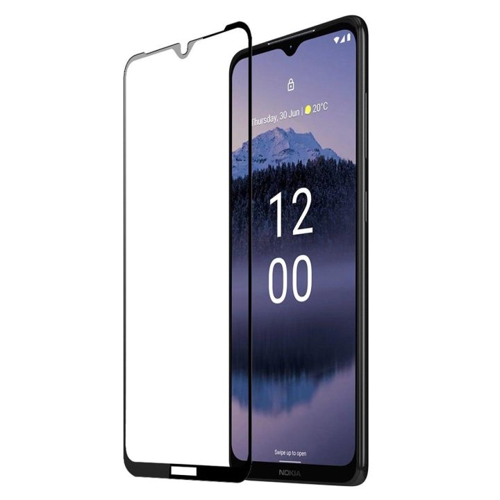10D grūdintas stiklas, skirtas Nokia G11 Plus 9H su juodu rėmeliu