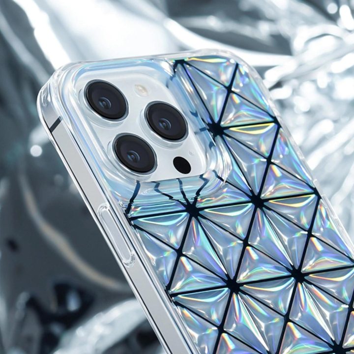 Kingxbar Miya serijos dėklas iPhone 14 Pro Max galinis dangtelis baltas