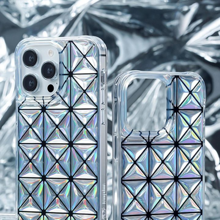 Kingxbar Miya serijos dėklas iPhone 14 Pro Max galinis dangtelis baltas