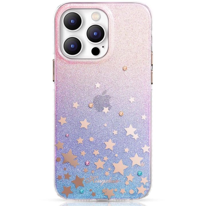 Kingxbar Heart Star serijos dėklas, skirtas iPhone 14 Plus dėklui su zodiako žvaigždėmis