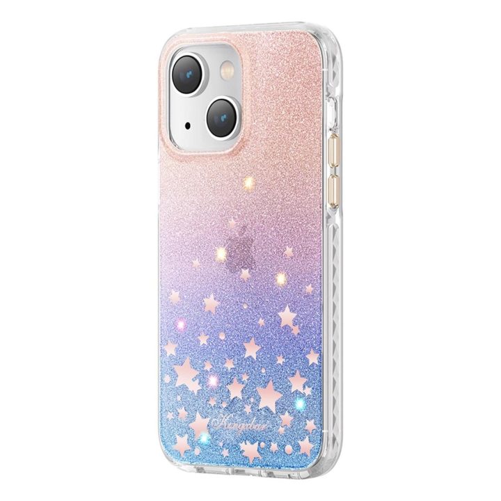 Kingxbar Heart Star serijos dėklas, skirtas iPhone 14 Plus dėklui su zodiako žvaigždėmis