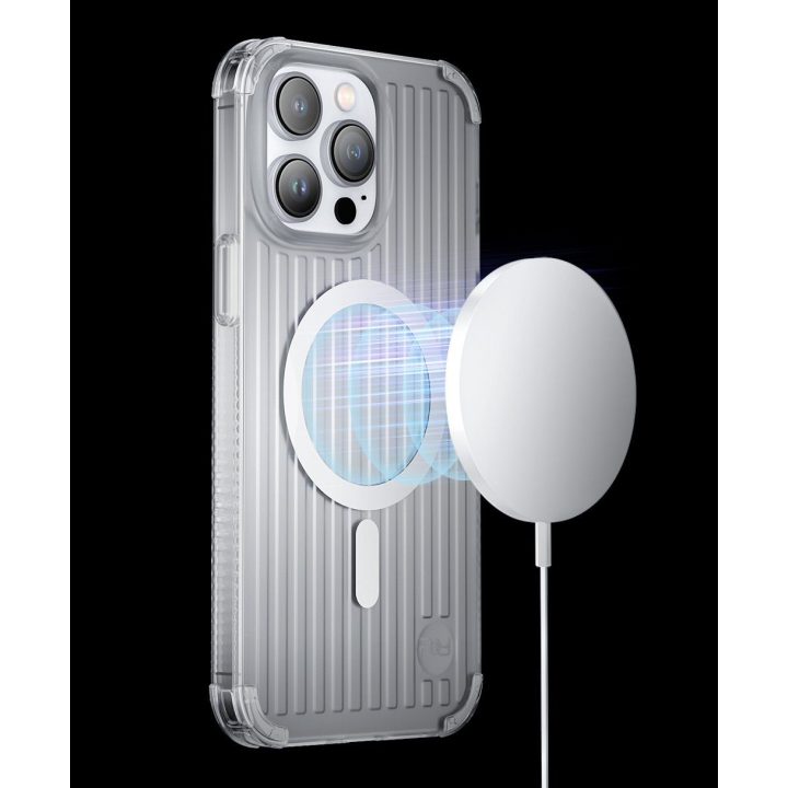 Kingxbar PQY Go Out serijos magnetinis dėklas iPhone 14 Pro MagSafe juodas