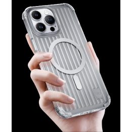 Kingxbar PQY Go Out serijos magnetinis dėklas iPhone 14 Plus MagSafe juodas
