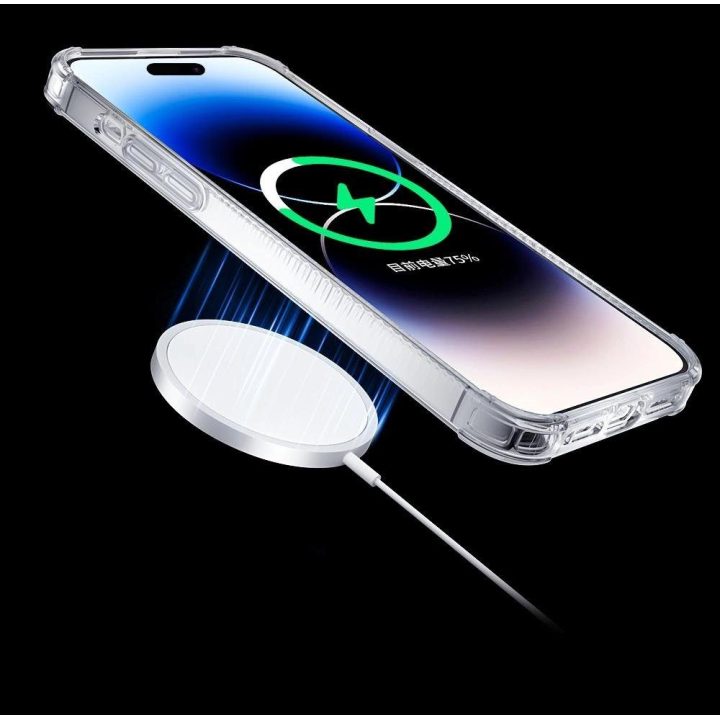 Kingxbar PQY Go Out serijos magnetinis dėklas skirtas iPhone 14 Plus MagSafe lazerinės spalvos