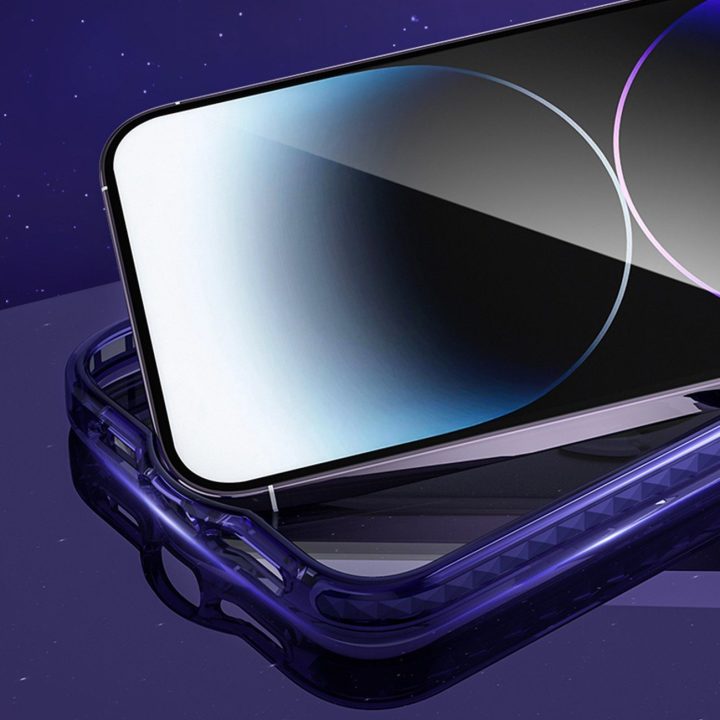 Kingxbar PQY Ice Crystal serijos magnetinis dėklas iPhone 14 Plus MagSafe pilkas