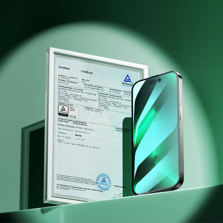 Knight Green Glass, skirtas iPhone 14 Plus su viso ekrano anti G03)