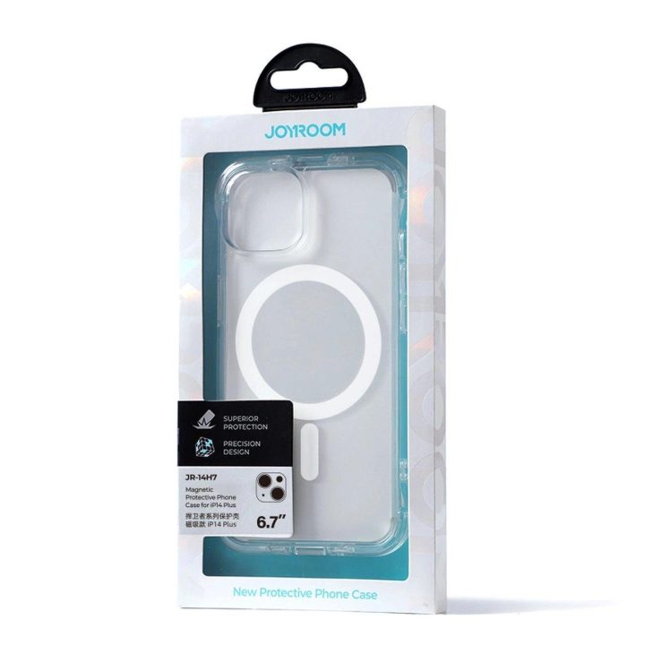 Magnetic Defender“ magnetinis dėklas, skirtas iPhone 14 Plus“ šarvuotajam dėklui su kabliukais, aiškiai stovi (suderinamas su Ma