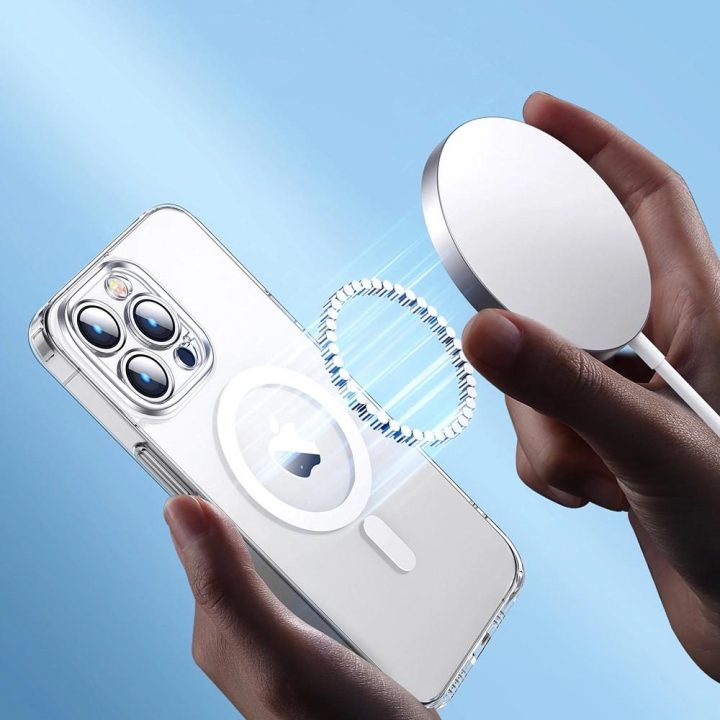 14D magnetinis dėklas Magnetinis dėklas, skirtas iPhone 14 Plus, suderinamas su MagSafe skaidriu (JR-14D7)